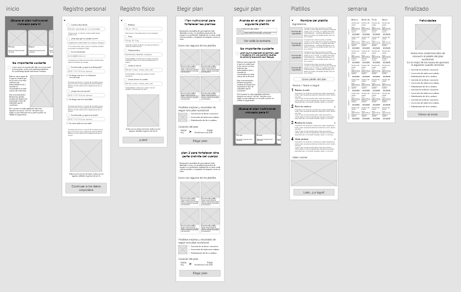 a lot of digital wireframes